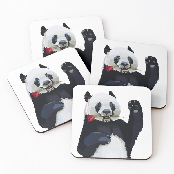 Item preview, The dancing panda with a rose in the mouth designed and sold by movejulie.