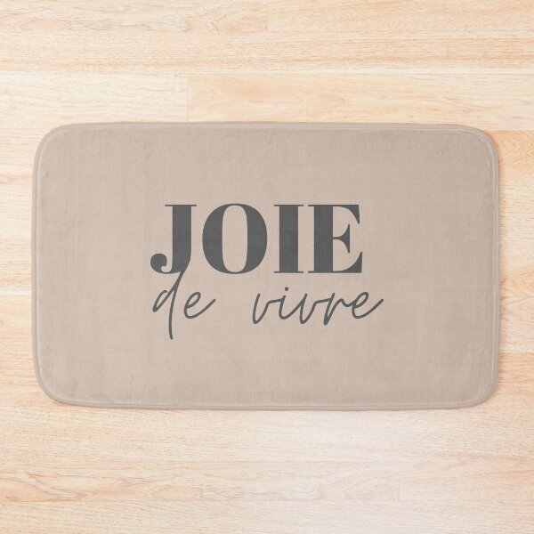 Item preview, Joie de Vivre Dark French Quote designed and sold by linedesigns.