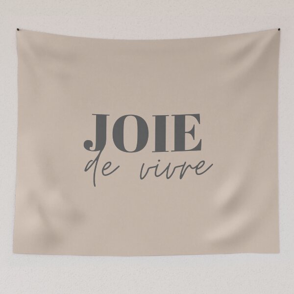 Item preview, Joie de Vivre Dark French Quote designed and sold by linedesigns.