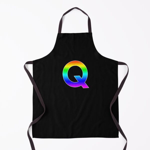 Item preview, The Letter Q - Monogram in Rainbow Gradient designed and sold by Bumblefuzzies.