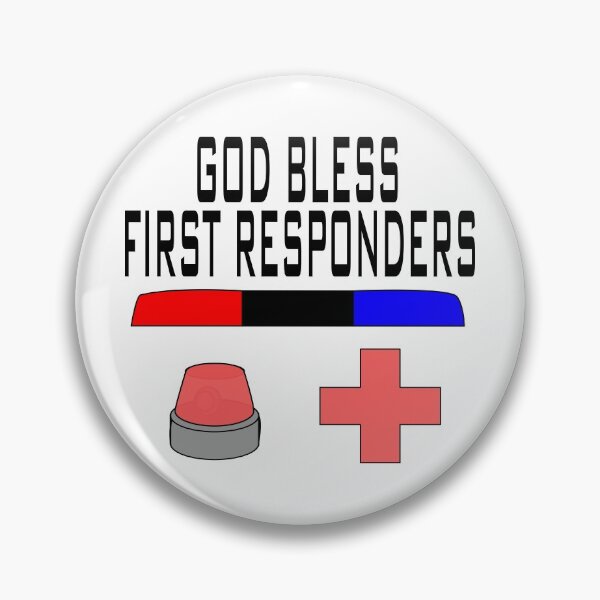 Item preview, God Bless First Responders designed and sold by SavedByTs.