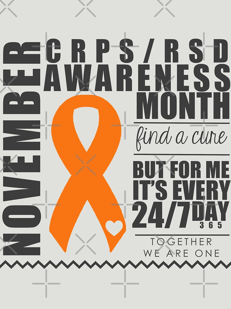 "November CRPS Awareness Month" Tshirt for Sale by purrfectpixx