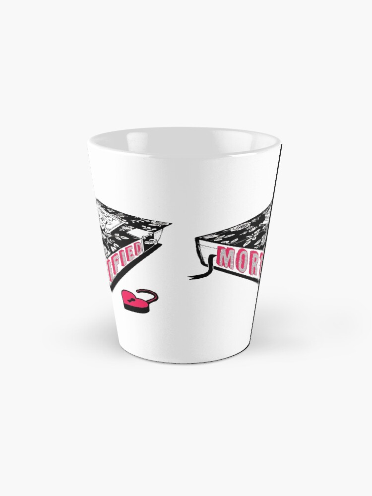Thumbnail 2 of 4, Coffee Mug, Mortified (Red Text) designed and sold by mortifiedshow.