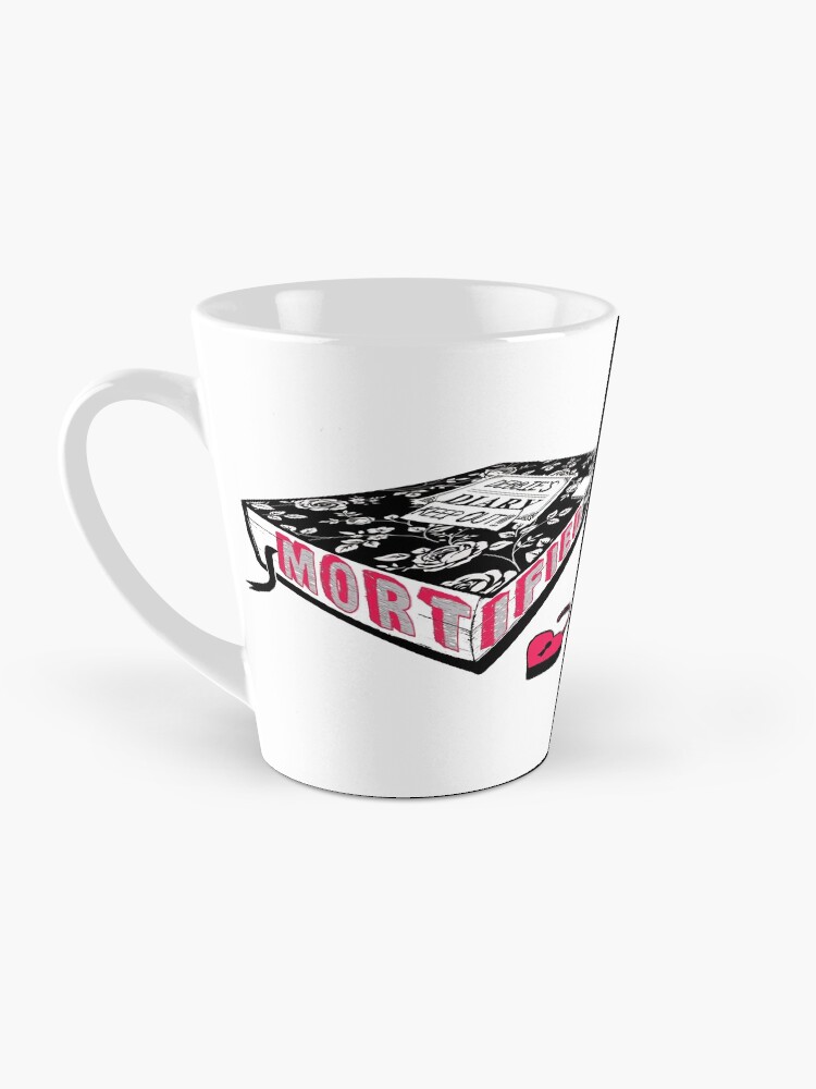 Thumbnail 3 of 4, Coffee Mug, Mortified (Red Text) designed and sold by mortifiedshow.
