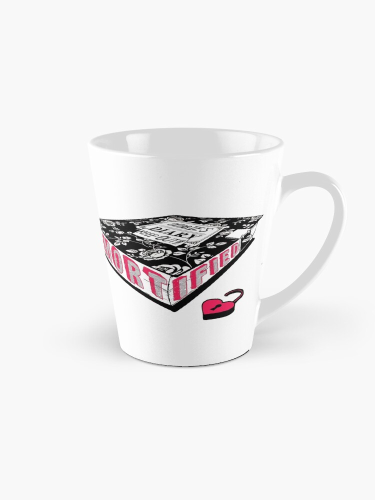 Thumbnail 1 of 4, Coffee Mug, Mortified (Red Text) designed and sold by mortifiedshow.