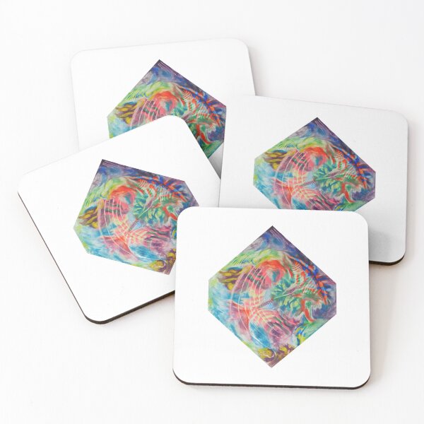 Item preview, Naif clay painting "Flora y fauna" designed and sold by Rainbow Infinity.