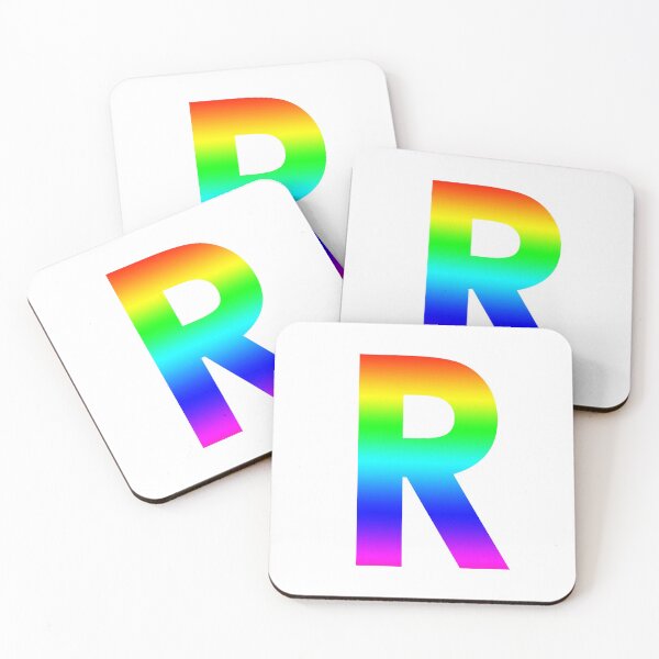 Item preview, The Letter R - Monogram in Rainbow Gradient designed and sold by Bumblefuzzies.