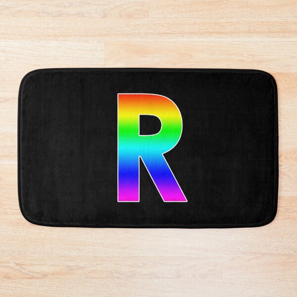 Item preview, The Letter R - Monogram in Rainbow Gradient designed and sold by Bumblefuzzies.