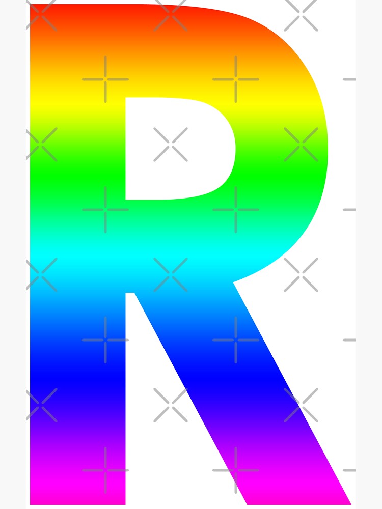 The Letter A - Monogram in Rainbow Gradient Photographic Print for Sale by  Bumblefuzzies