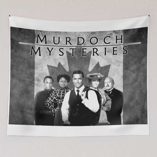 Item preview, Murdoch Mysteries Design with Canadian Flag in black and white designed and sold by art-deco-lady.