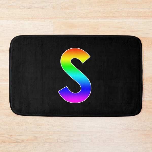 Item preview, The Letter S - Monogram in Rainbow Gradient designed and sold by Bumblefuzzies.