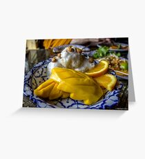 Mangos and Sticky Rice Greeting Card