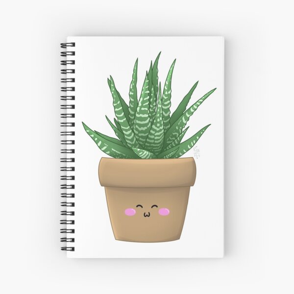 Zebra Haworthia Spiral Notebooks for Sale