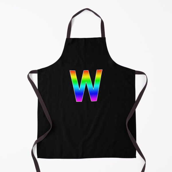 Item preview, The Letter W - Monogram in Rainbow Gradient designed and sold by Bumblefuzzies.