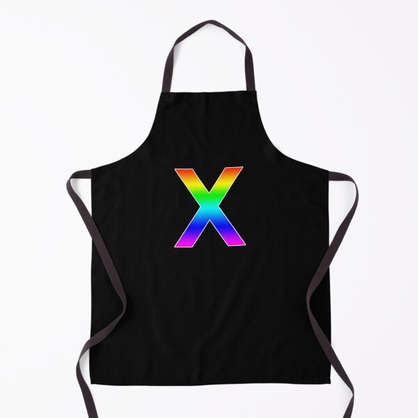 Item preview, The Letter X - Monogram in Rainbow Gradient designed and sold by Bumblefuzzies.