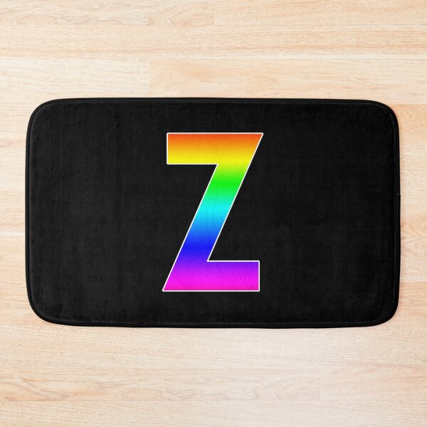 Item preview, The Letter Z - Monogram in Rainbow Gradient designed and sold by Bumblefuzzies.