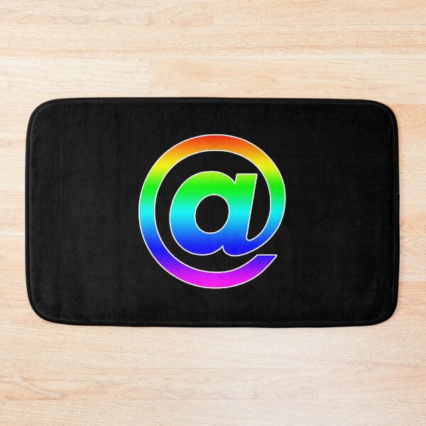 Item preview, The At Symbol (@) - Monogram in Rainbow Gradient designed and sold by Bumblefuzzies.