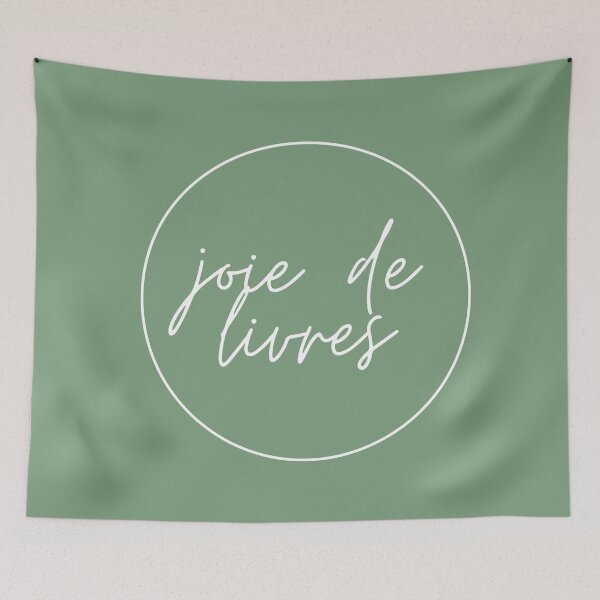 Item preview, Joy of Books white French quote designed and sold by linedesigns.
