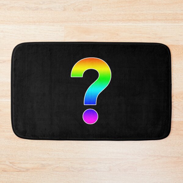 Item preview, The Question Mark (?) - Monogram in Rainbow Gradient designed and sold by Bumblefuzzies.