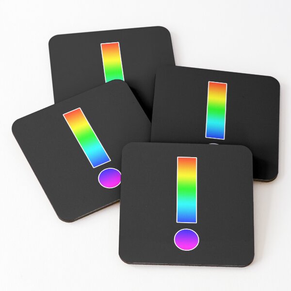 Item preview, The Exclamation Point (!) - Monogram in Rainbow Gradient designed and sold by Bumblefuzzies.