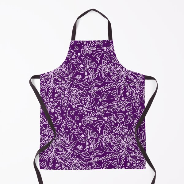 Item preview, Purple and White Hand Drawn Floral Pattern designed and sold by kayleeoconnor.