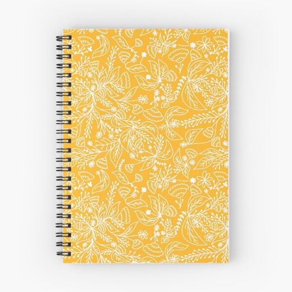 Item preview, Yellow and White Hand Drawn Floral Pattern designed and sold by kayleeoconnor.