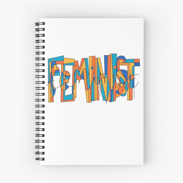 Item preview, Blue, Orange, Yellow Feminist Word Doodle designed and sold by klaireep.