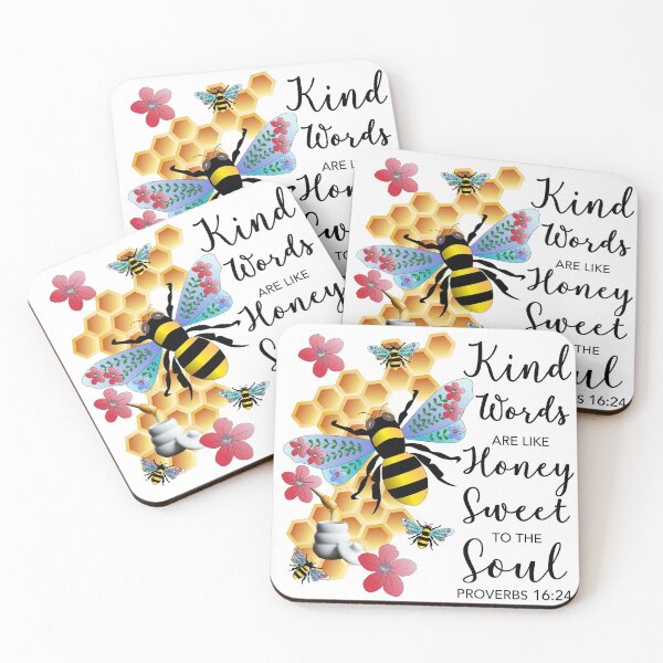 Item preview, Kind Words are Like Honey Sweet To The Soul Proverbs 16:24 designed and sold by StickerArtwork.