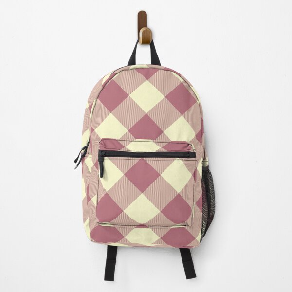 Item preview, Cream & Rose Gold Cross Buffalo Twill Plaid Pattern designed and sold by 89BLACK.