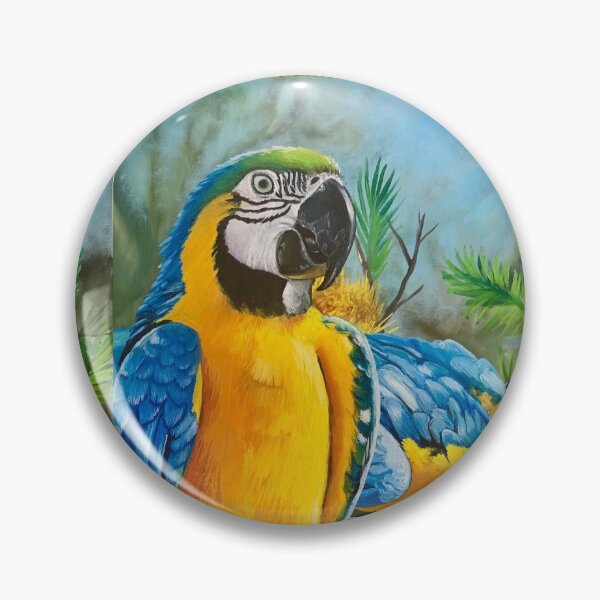 Item preview, Blue and Gold Macaws #1 designed and sold by Skye Elizabeth  Carroll.
