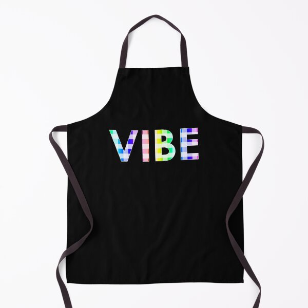 Item preview, 'Vibe' Phrase in Rainbow Buffalo Plaid designed and sold by Bumblefuzzies.