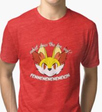 What Does the Fox Type Say? Tri-blend T-Shirt