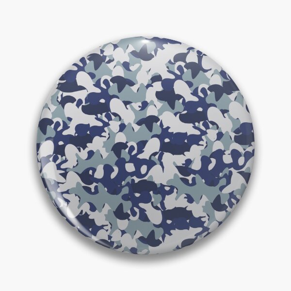 Item preview, Navy Blue Camouflage Print Design designed and sold by MimsTees.