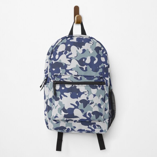 Item preview, Navy Blue Camouflage Print Design designed and sold by MimsTees.