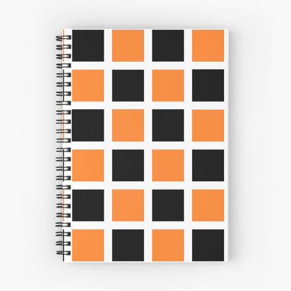 Item preview, Orange and Black Squares White  designed and sold by lornakay.