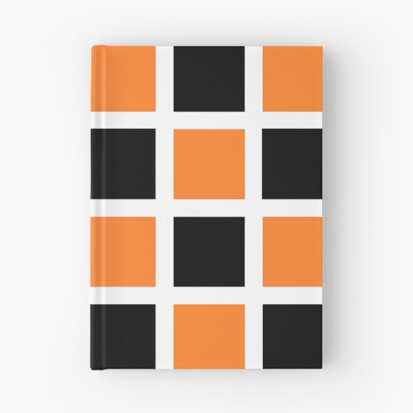 Item preview, Orange and Black Squares White  designed and sold by lornakay.