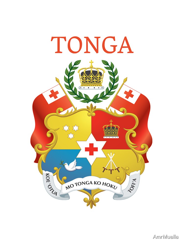 Thumbnail 2 of 2, Kids T-Shirt, Tonga designed and sold by AmrMualla.