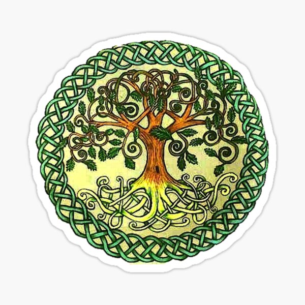 Vinyl Wall Decal Circle Branch Tree Of Life Ecology Spiritual