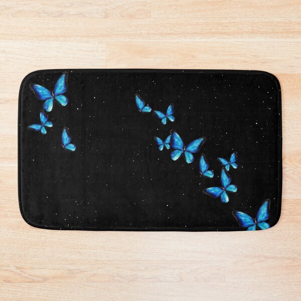 Item preview, Blue butterflies summer night sky designed and sold by heartofanna.