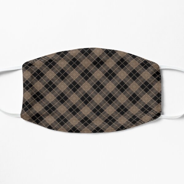 tweedy - black on brown Flat Mask