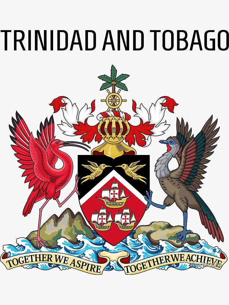 2 Vinyl-Aufkleber Flagge Trinidad Und Tabago – 75 Mm, Wetterfest & Selbstklebend