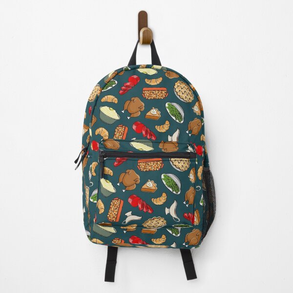 Item preview, Holiday Feast - Dinner on Dark Teal designed and sold by littlearrow.
