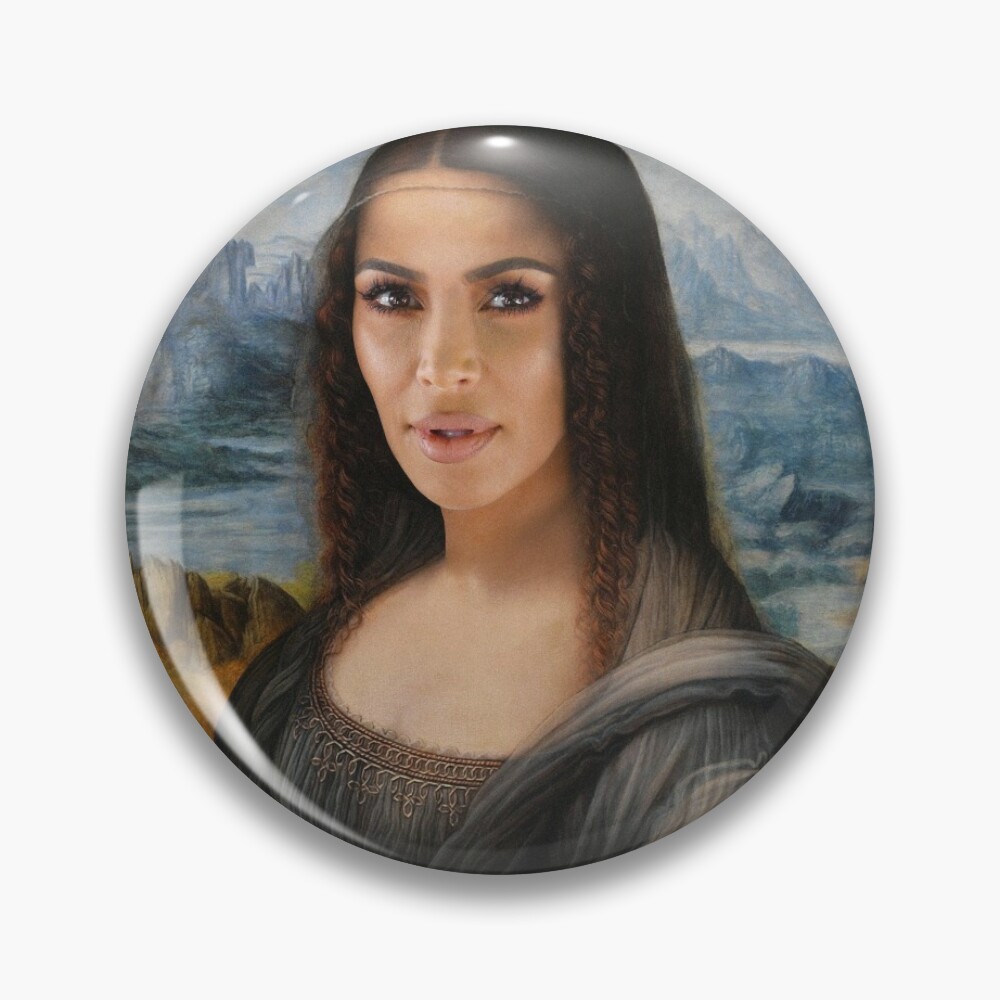 Kim Kardashian Mona Lisa Canvas Print by Lhadii