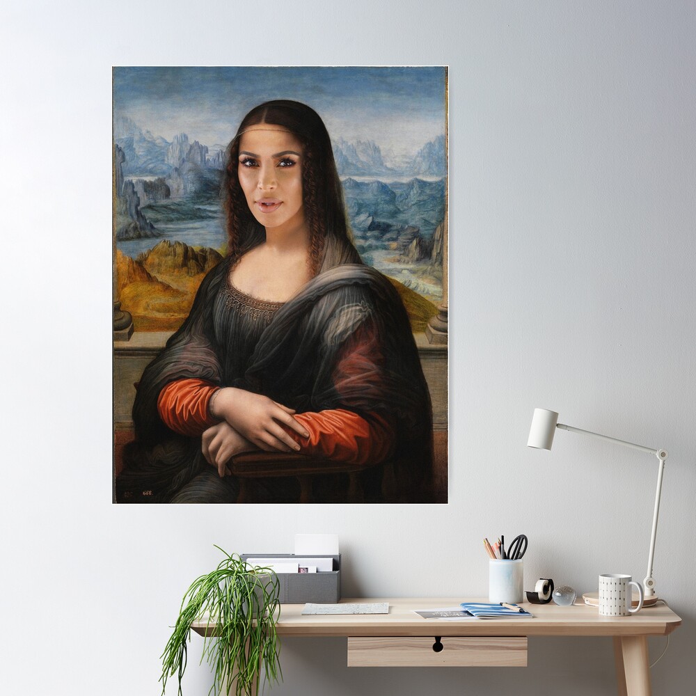 Kim Kardashian Mona Lisa Canvas Print by Lhadii