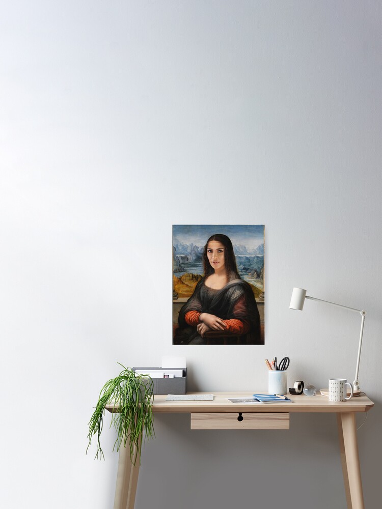 Kim Kardashian Mona Lisa Canvas Print by Lhadii