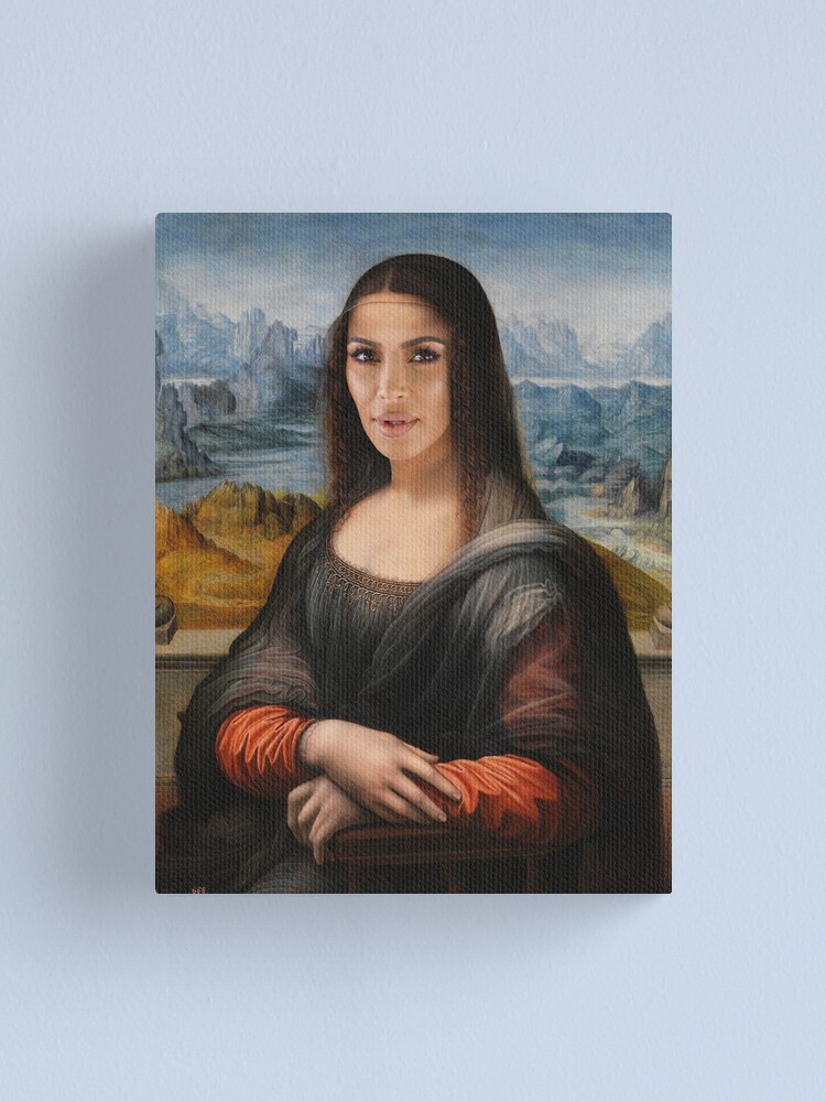 Kim Kardashian Mona Lisa Canvas Print by Lhadii