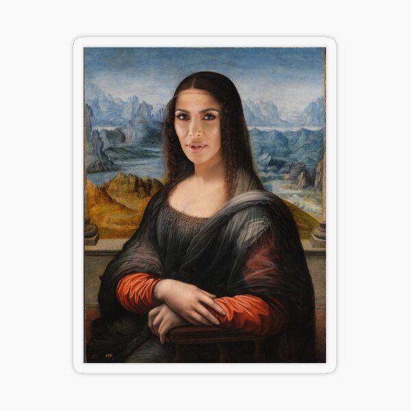 Kim Kardashian Mona Lisa Canvas Print by Lhadii