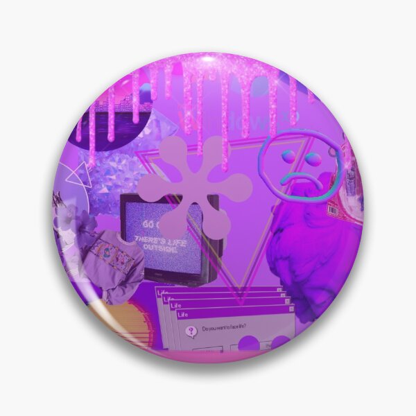 Item preview, Vaporwave Purple Collage designed and sold by art-by-harmonie.