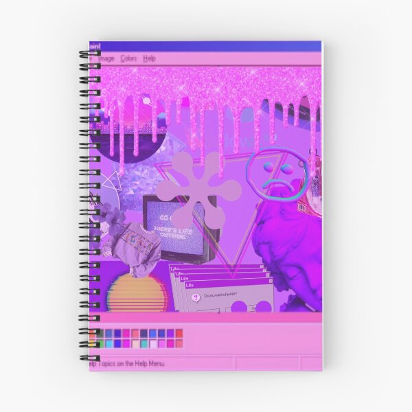 Item preview, Vaporwave Purple Collage designed and sold by art-by-harmonie.