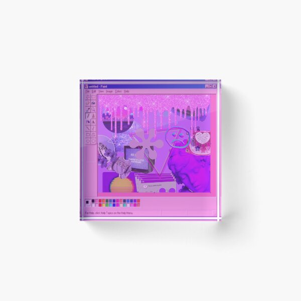 Item preview, Vaporwave Purple Collage designed and sold by art-by-harmonie.